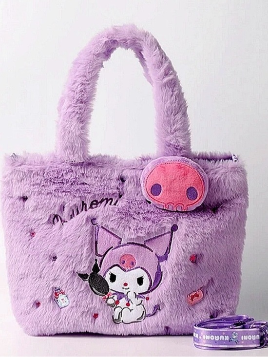 Other - Japanese KUROMI Plush Crossbody Bag Kawaii Gyaru Hello Kitty Trend Women Girls
